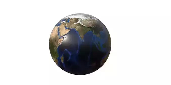Earth 3d model globe
