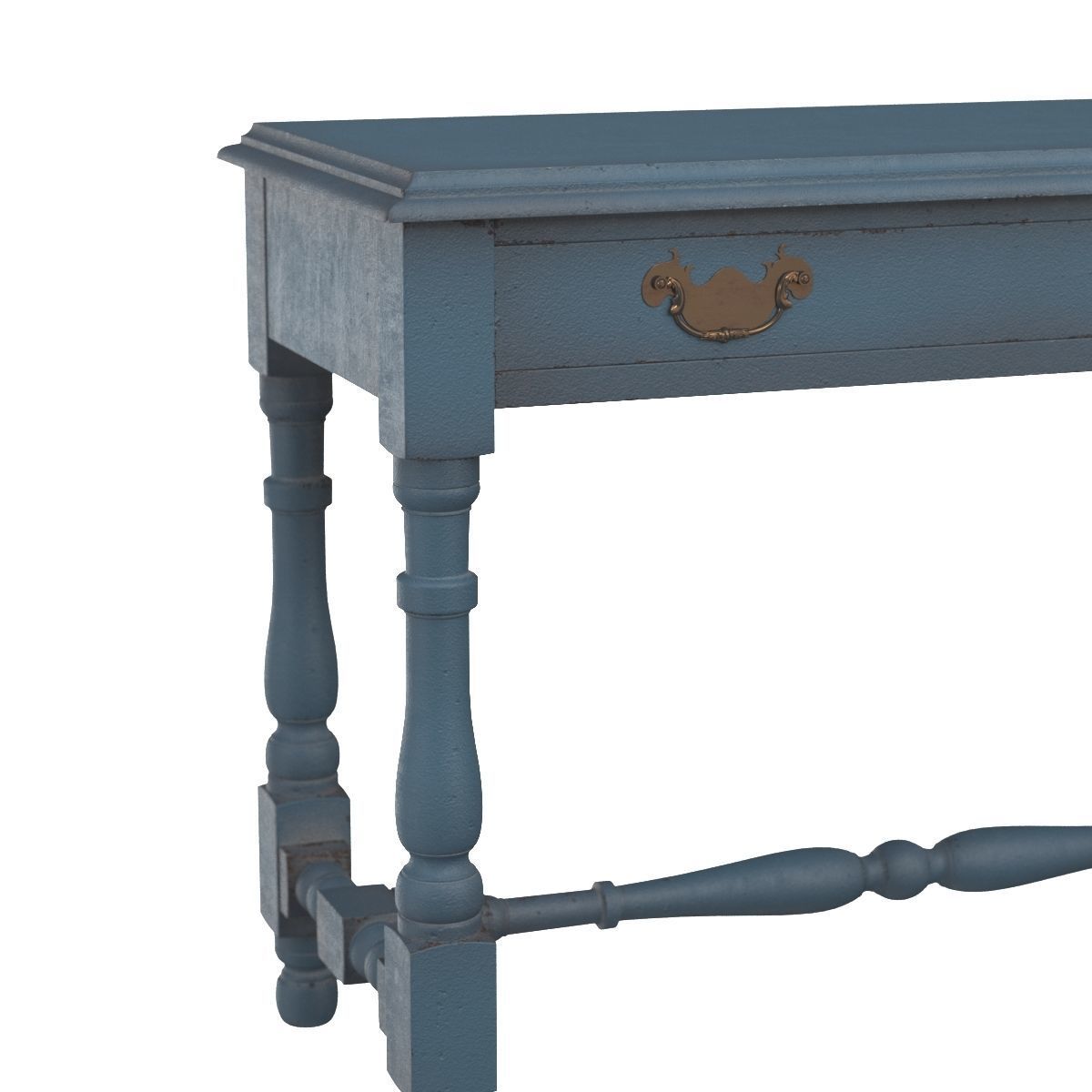English Lamp Table 3D model_3