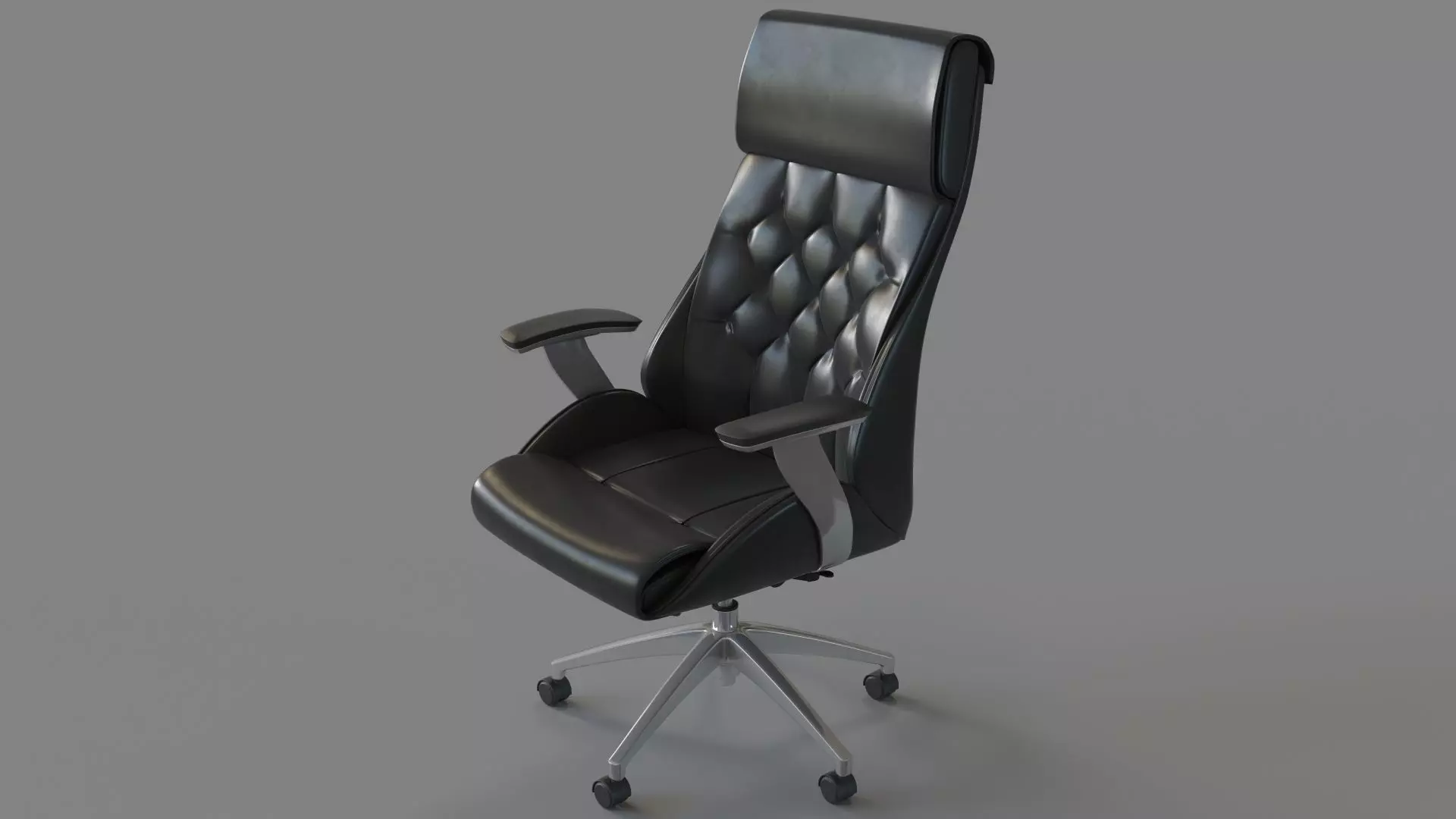 Boutique Office Chair Black 3D model