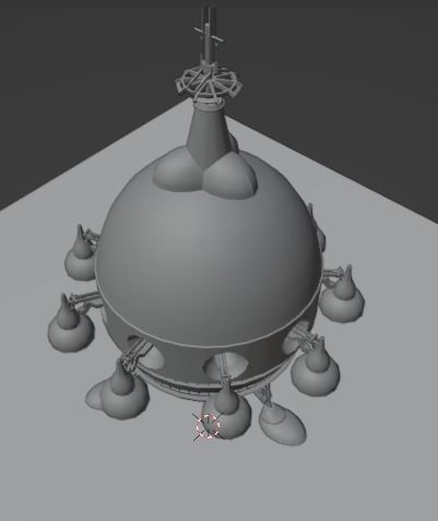 SciFi Spaceship 3D model_14