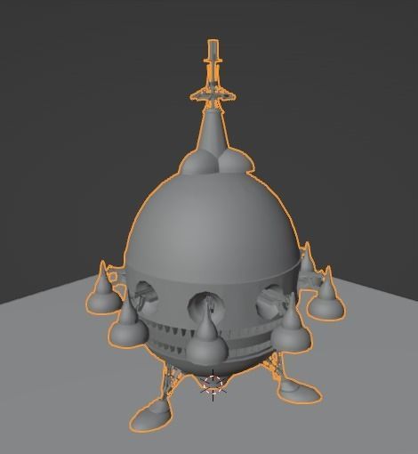 SciFi Spaceship 3D model_27