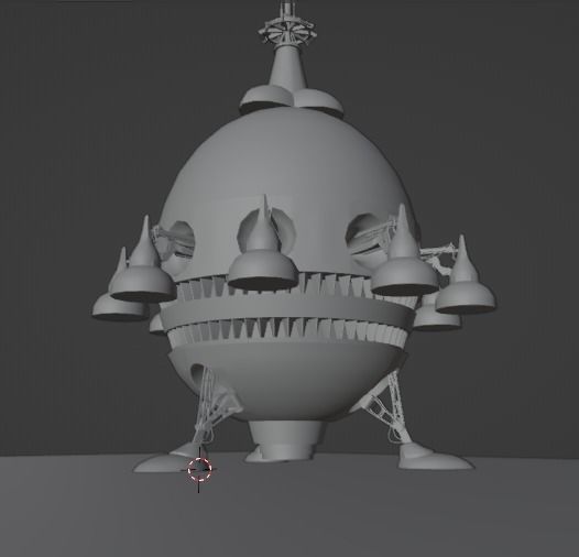 SciFi Spaceship 3D model_12