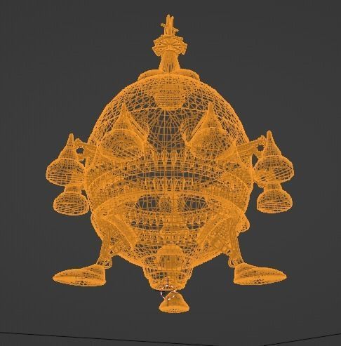 SciFi Spaceship 3D model_26