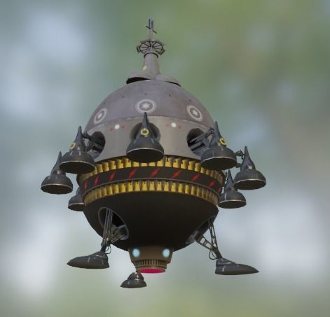 SciFi Spaceship 3D model_21