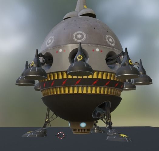 SciFi Spaceship 3D model_17