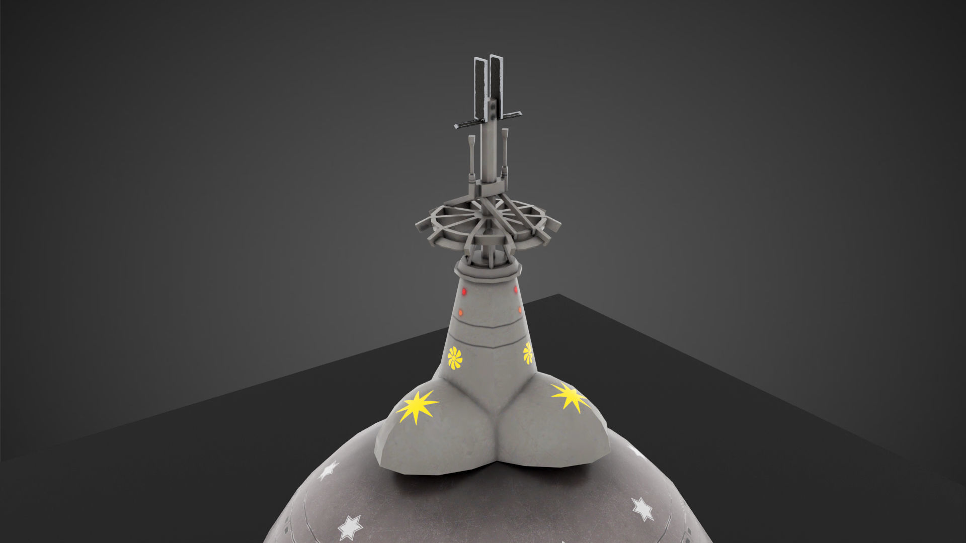 SciFi Spaceship 3D model_5
