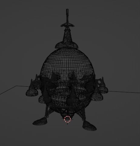 SciFi Spaceship 3D model_9