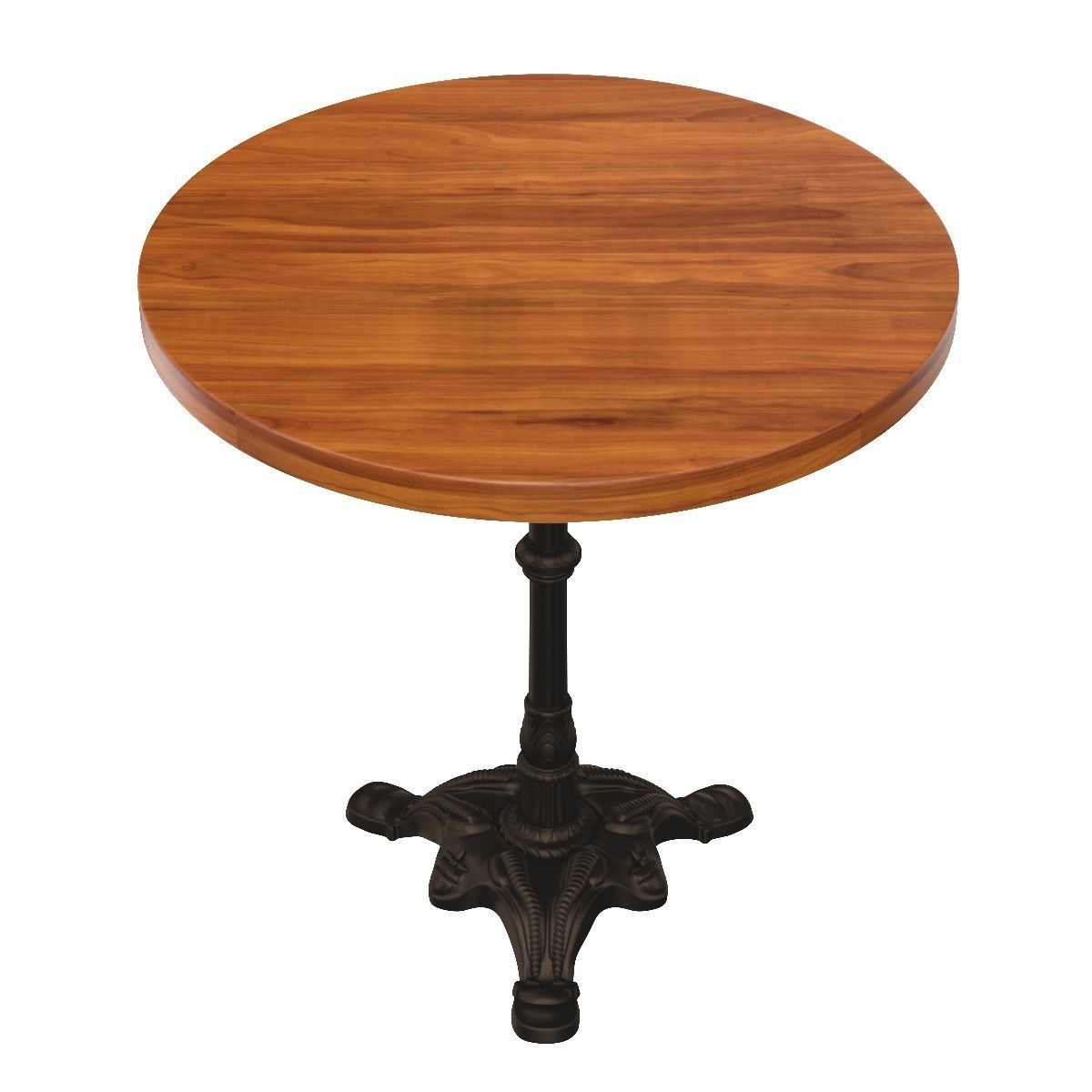 Carolina Classics Velio Mango Wood Table Top Bistro Table 3D model_1