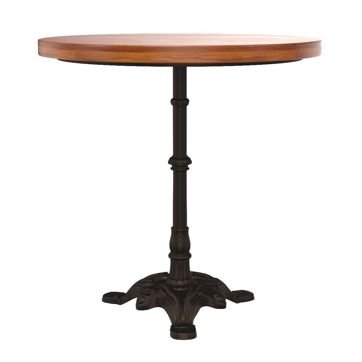 Carolina Classics Velio Mango Wood Table Top Bistro Table 3D model_4