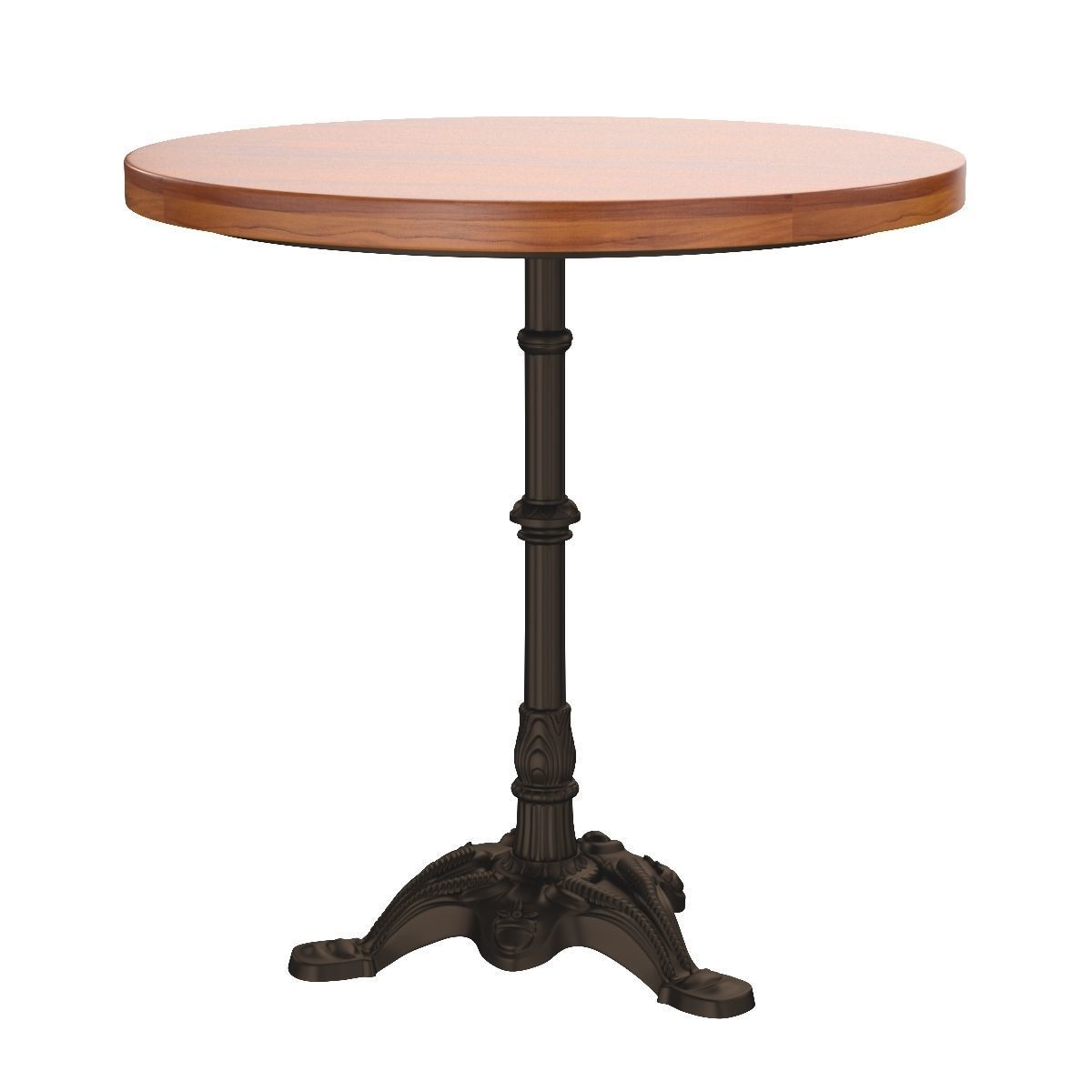 Carolina Classics Velio Mango Wood Table Top Bistro Table 3D model_2