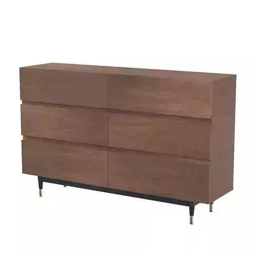 Caima 6 Drawer Dresser MOD 6189 WAL