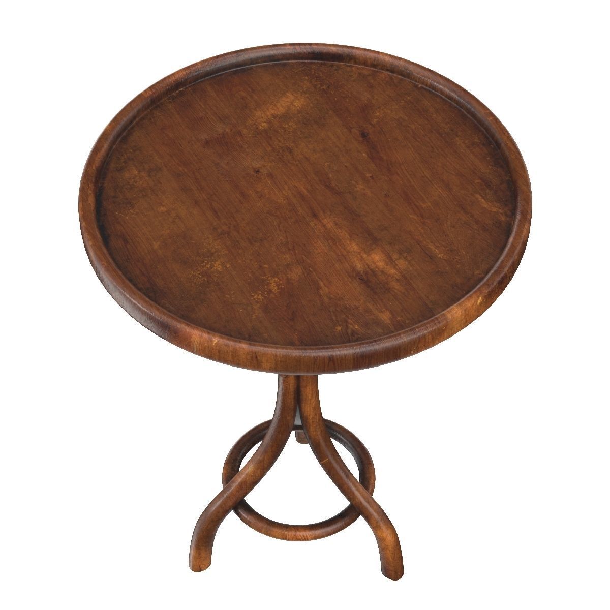 Bentwood Cafe or Bistro Table from France 3D model_1