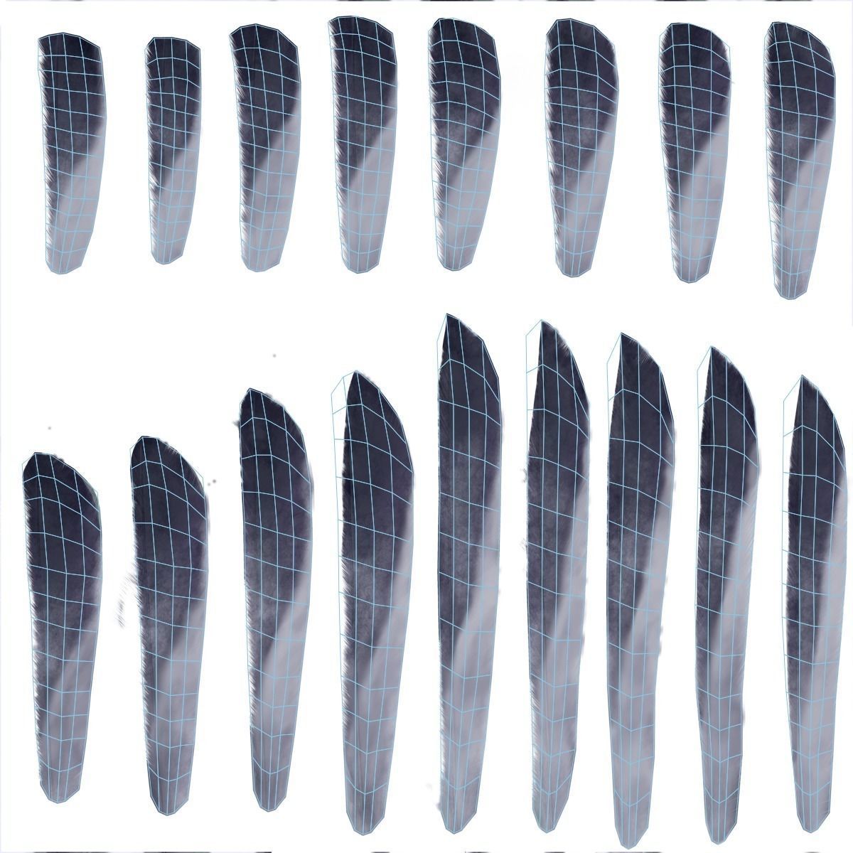 Lazuli Bunting Bird Animated VFX Grace 3D model_22