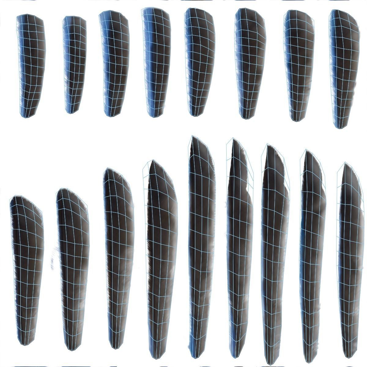 Lazuli Bunting Bird Animated VFX Grace 3D model_21