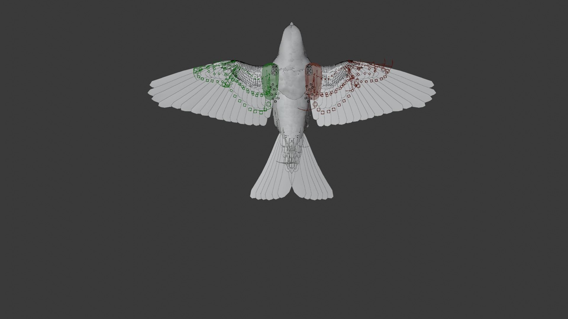 Lazuli Bunting Bird Animated VFX Grace 3D model_15