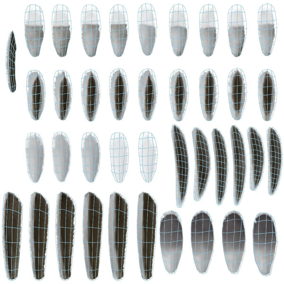 Lazuli Bunting Bird Animated VFX Grace 3D model_24