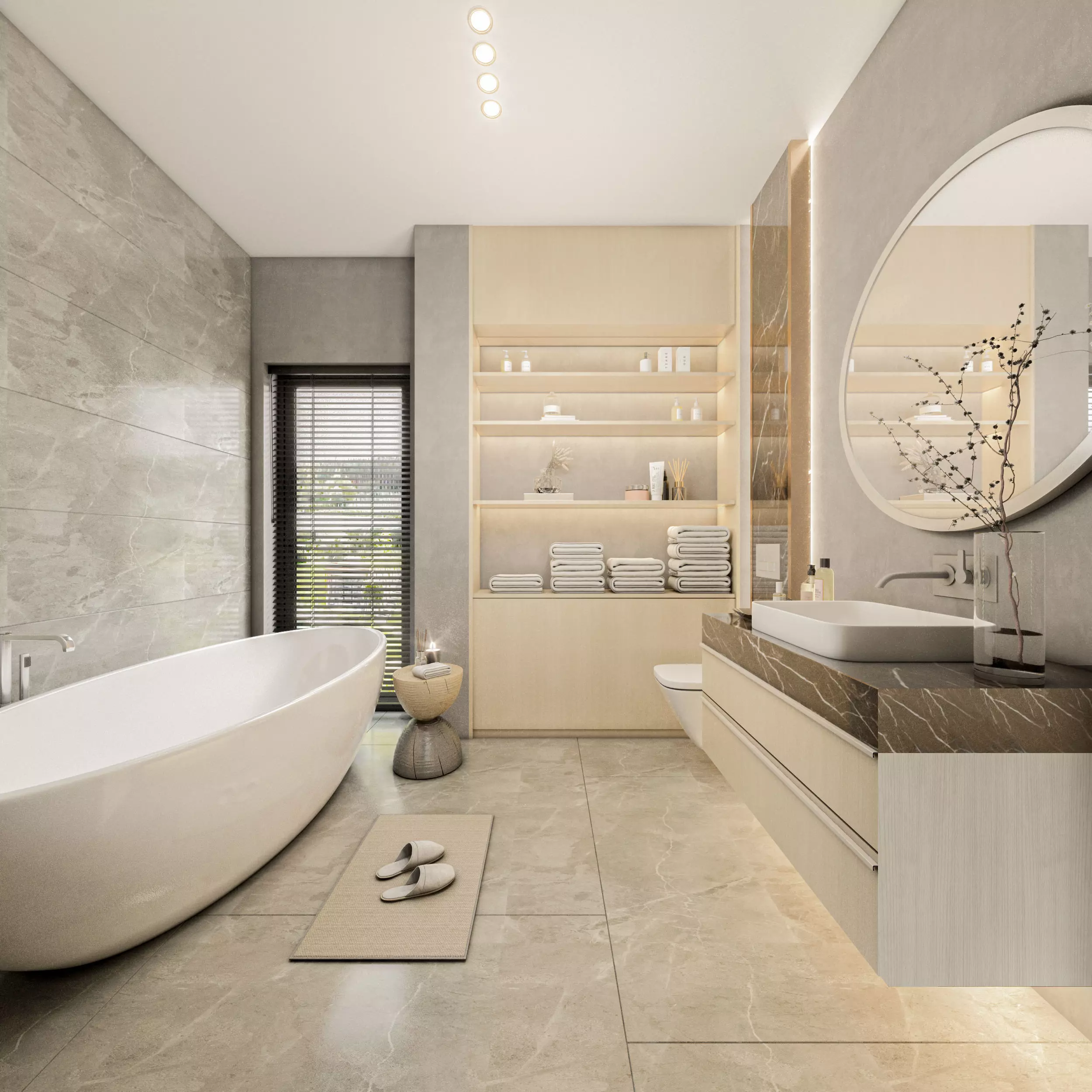 Bathroom Design - interior design 3D model_0