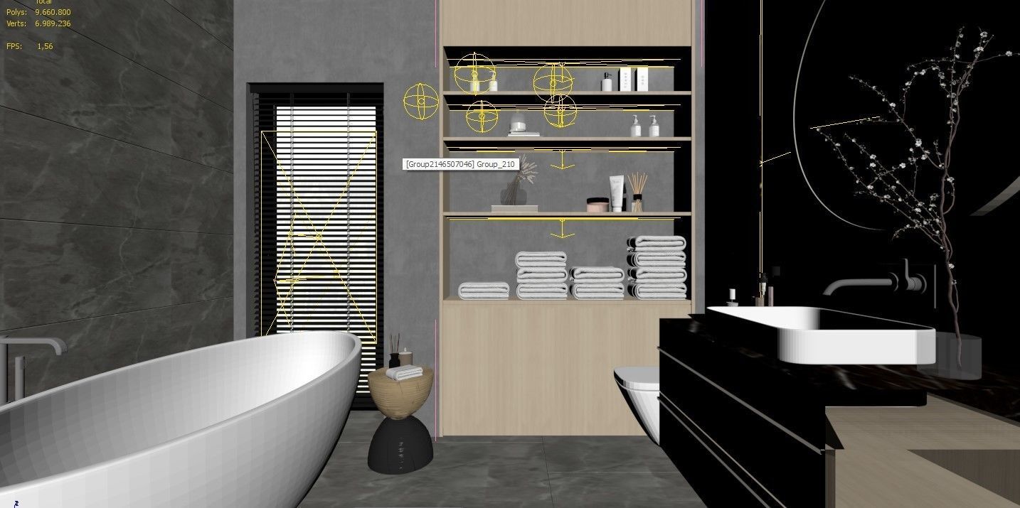 Bathroom Design - interior design 3D model_5