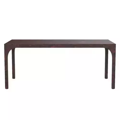 Aqua Virgo Dark Burl Wood Dining Table 3D model
