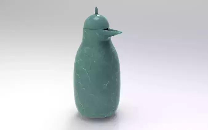 Bird Carafe Low-poly 3D model