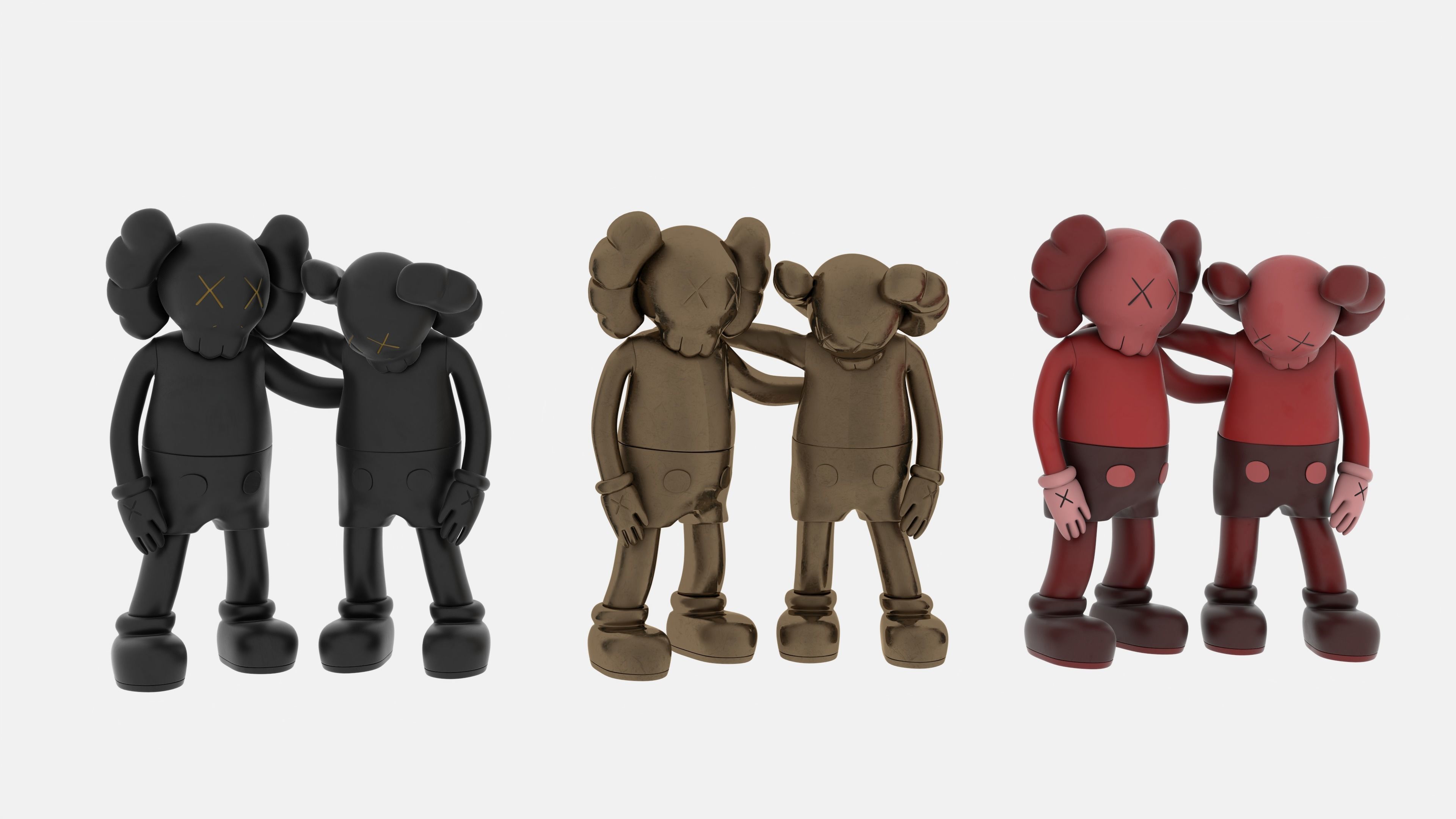 Kaws Toy 3D model_1