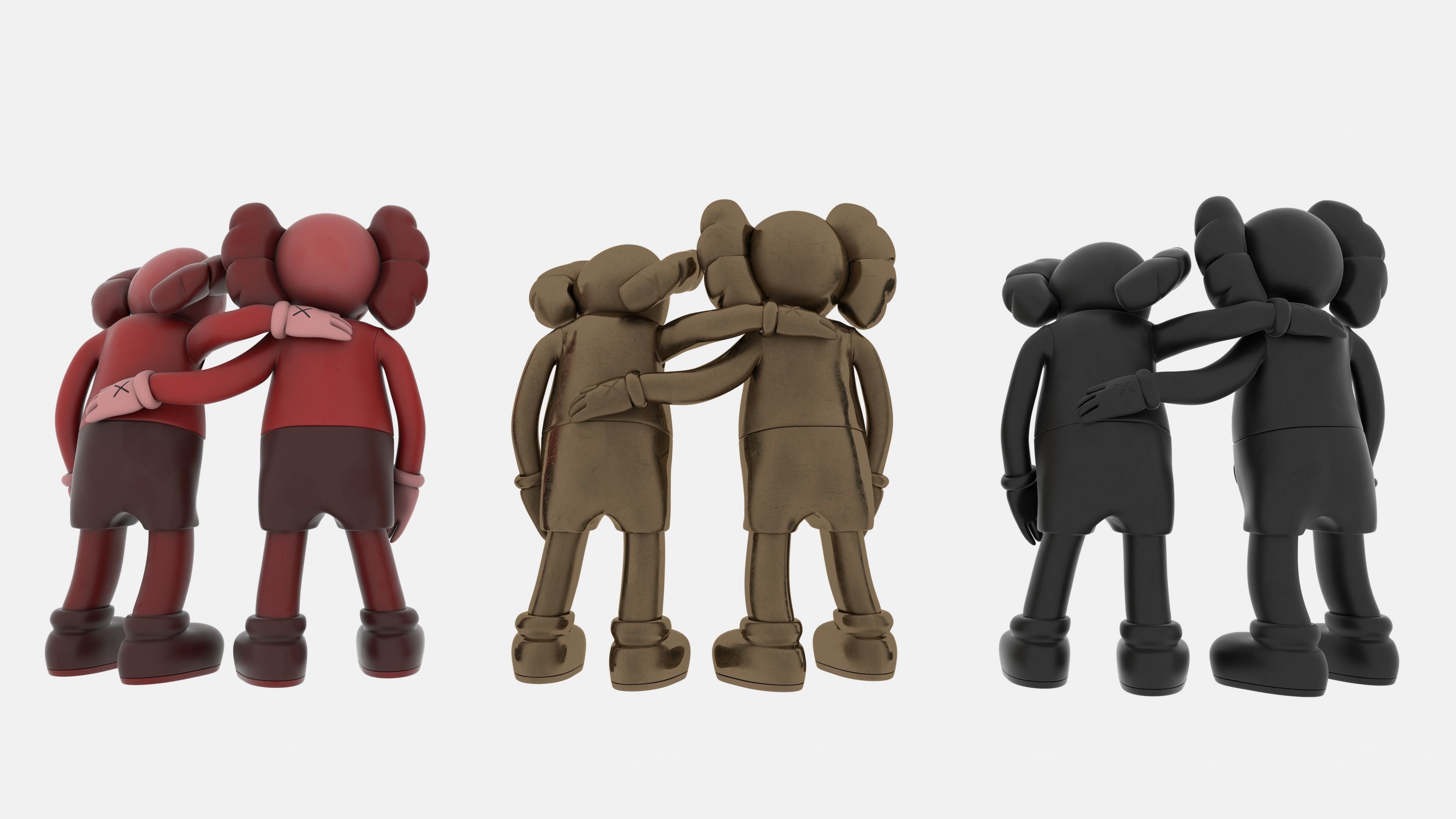 Kaws Toy 3D model_4