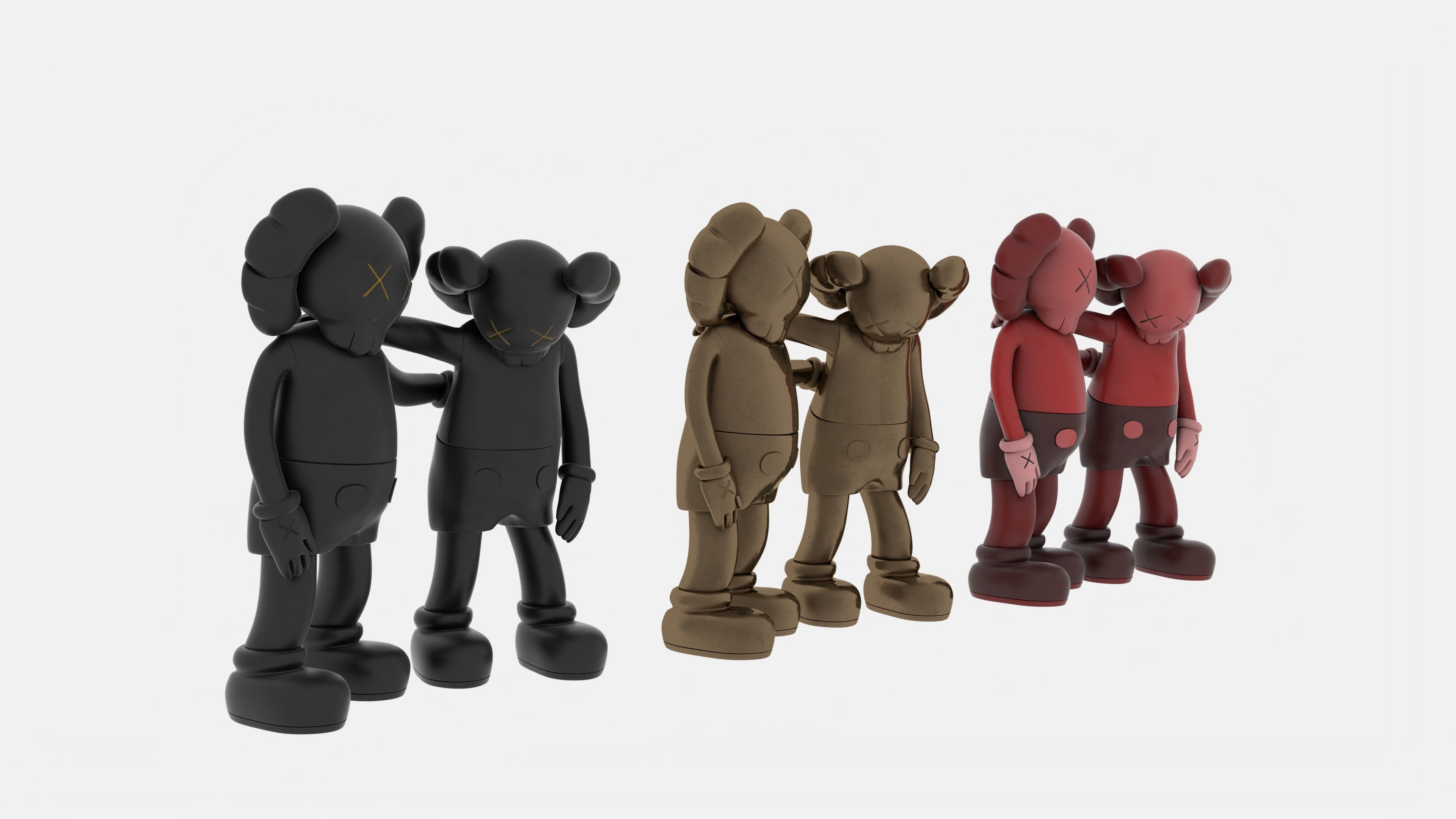 Kaws Toy 3D model_2