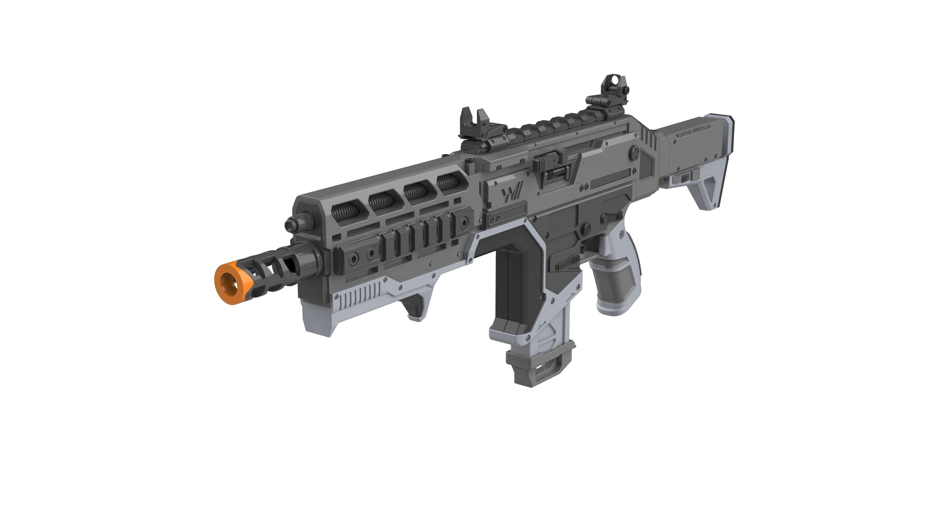 Hemlock Blaster - APEX - Printable 3d model - STL 3D print model_2