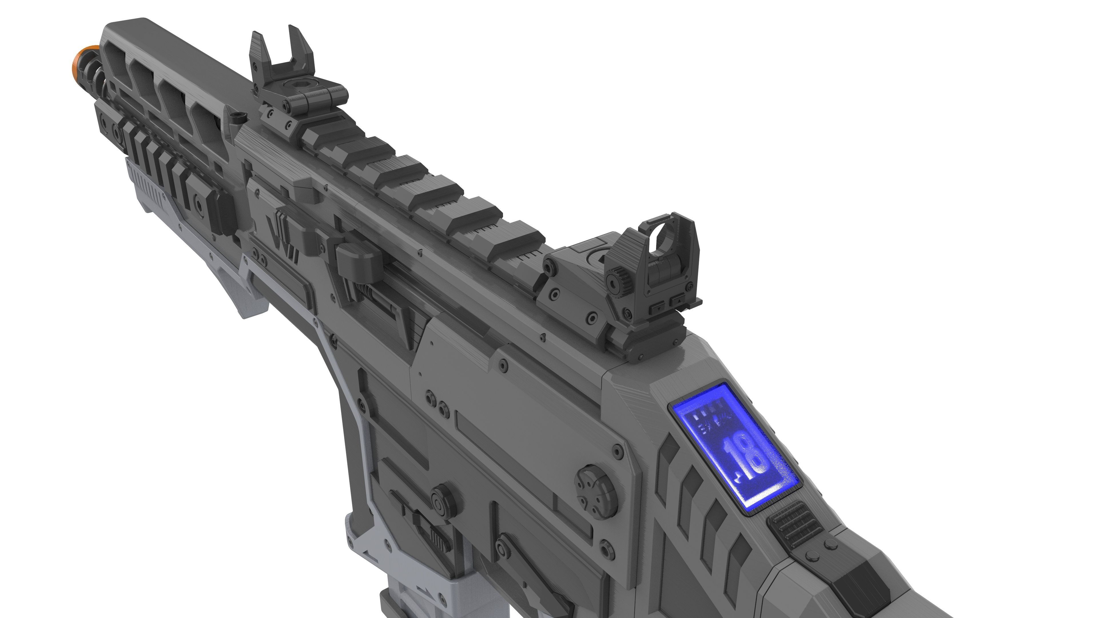 Hemlock Blaster - APEX - Printable 3d model - STL 3D print model_6