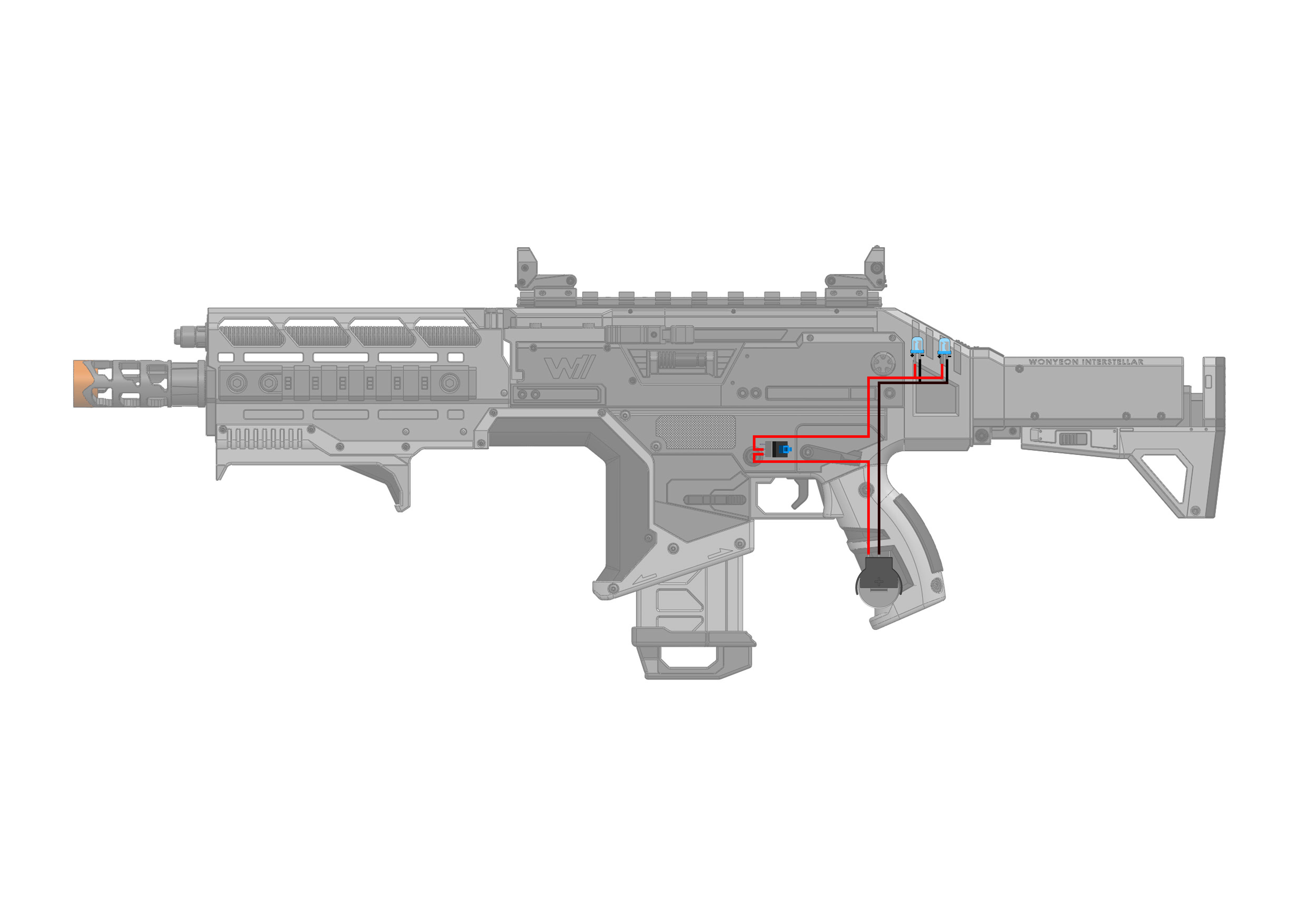 Hemlock Blaster - APEX - Printable 3d model - STL 3D print model_17