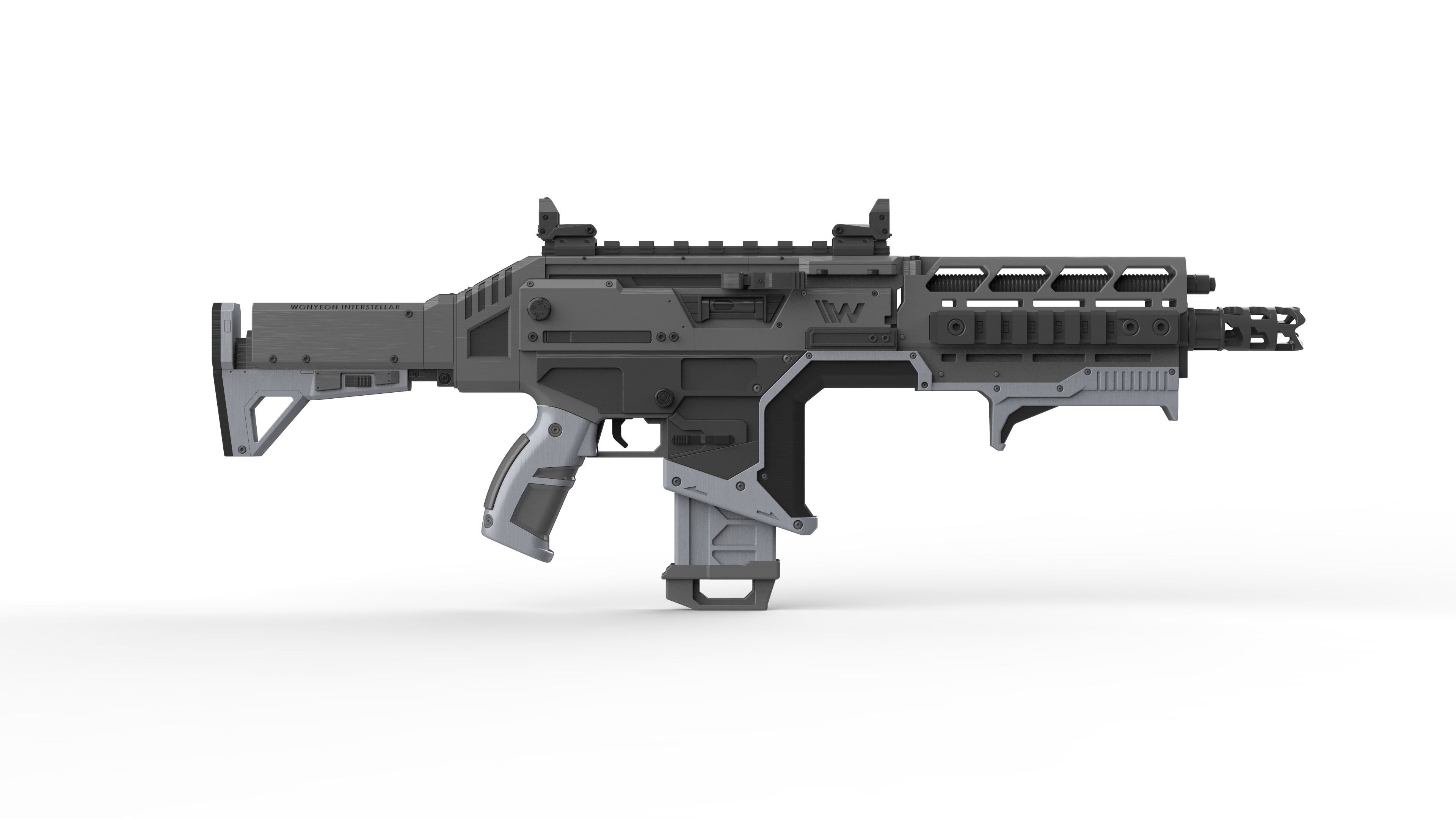 Hemlock Blaster - APEX - Printable 3d model - STL 3D print model_5