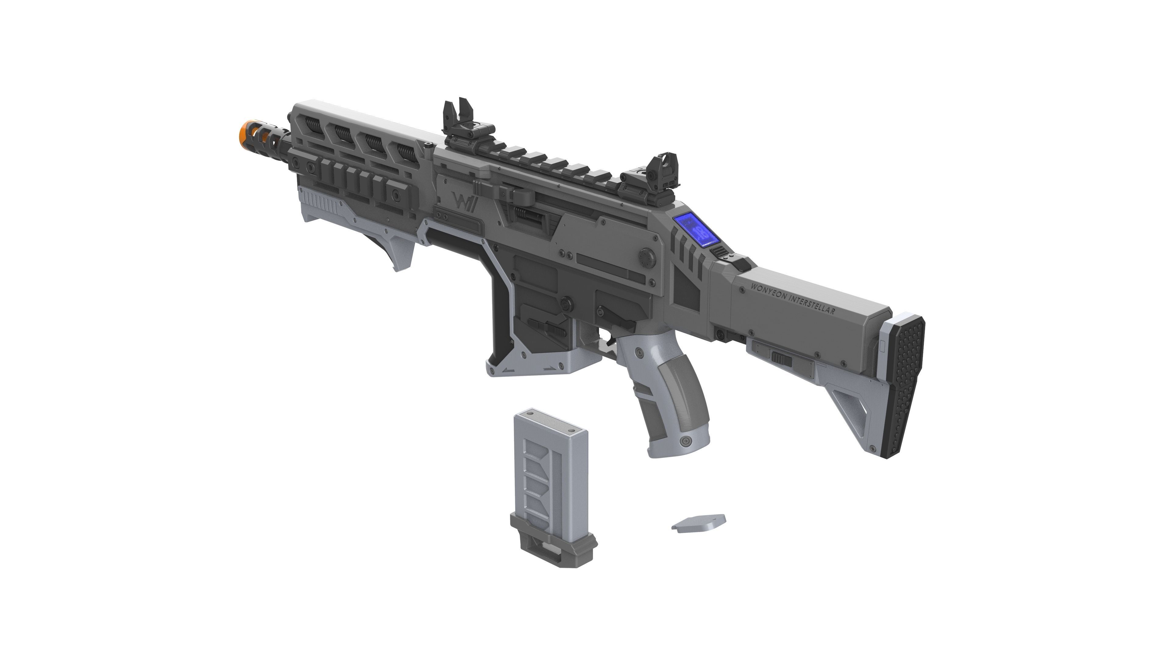 Hemlock Blaster - APEX - Printable 3d model - STL 3D print model_4
