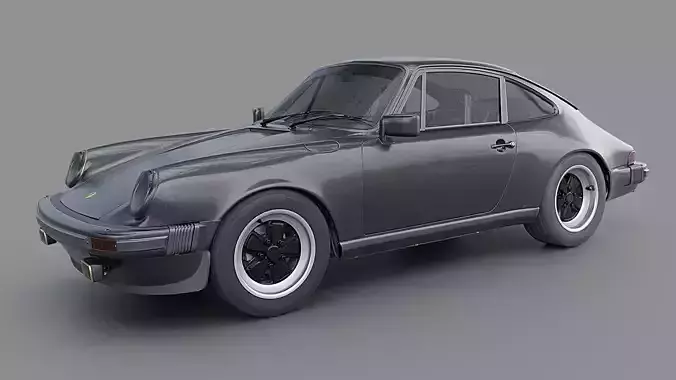 Porsche 911 SC Coupe Low-poly 3D model