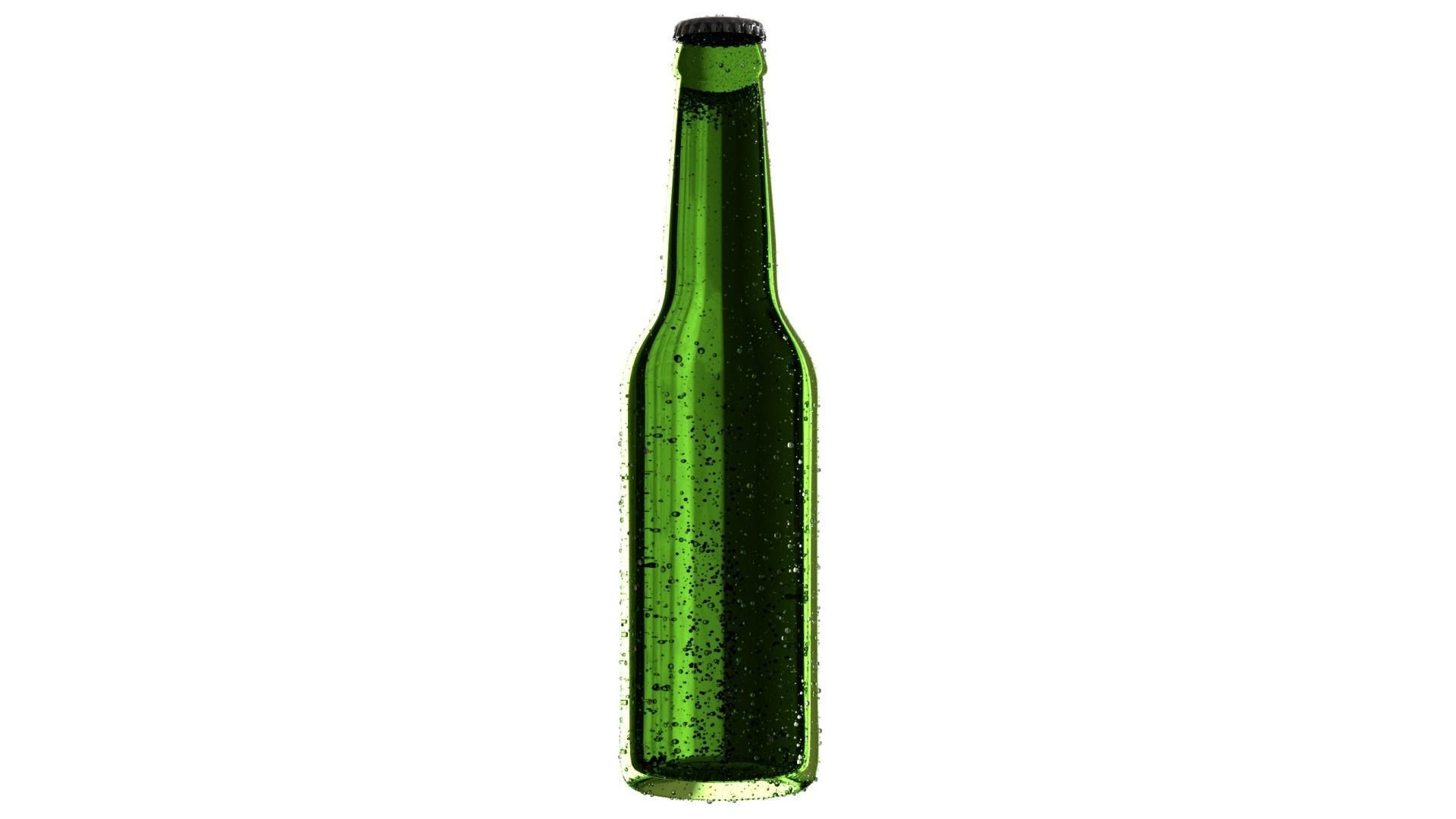 Beer Bottle 3D model_2