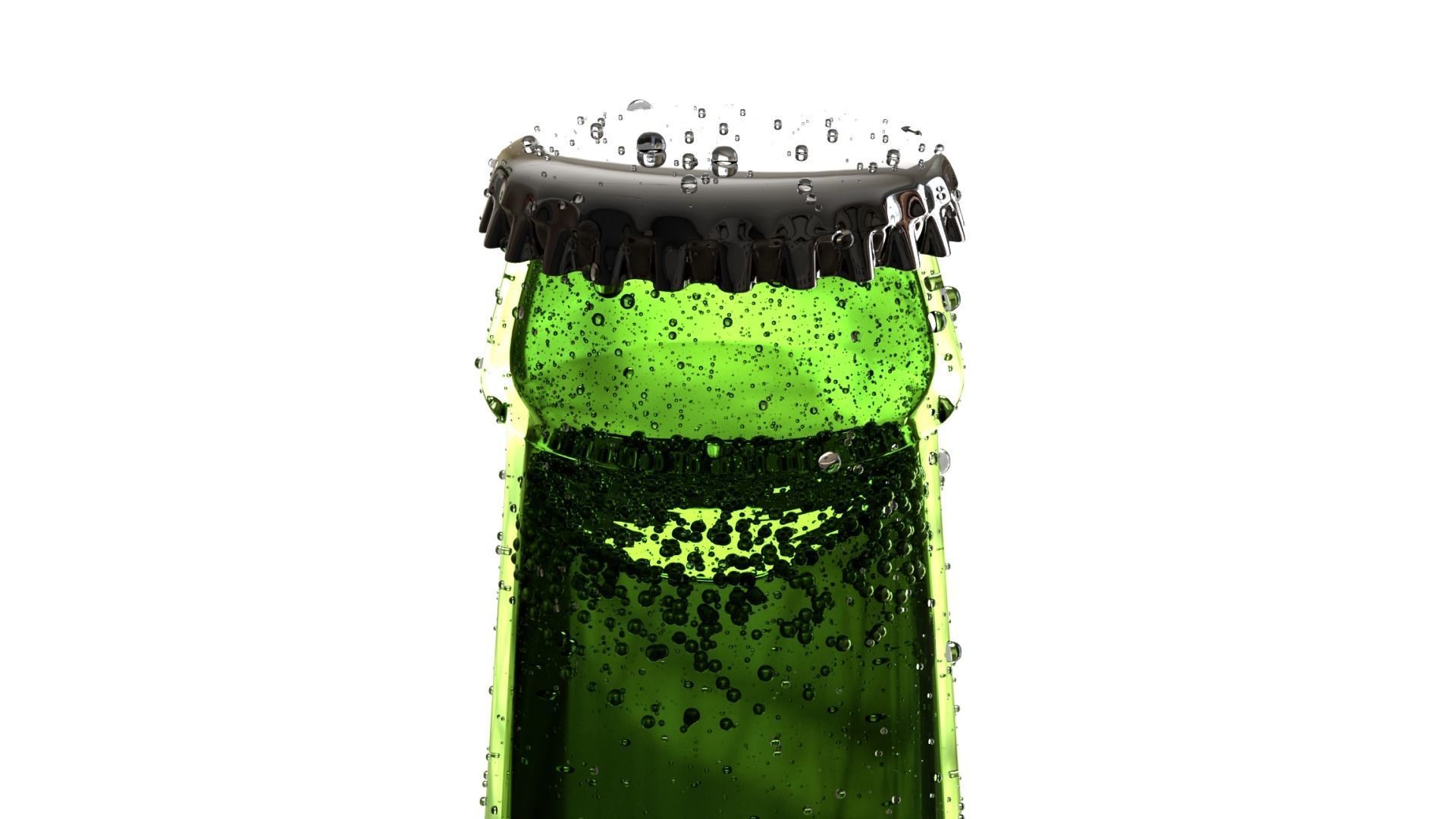 Beer Bottle 3D model_4