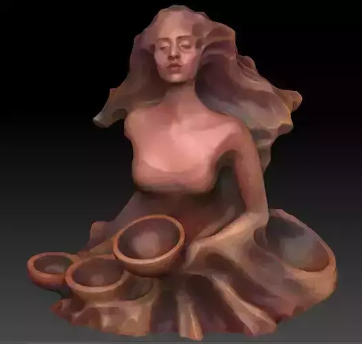 woman sculpture 3D print model