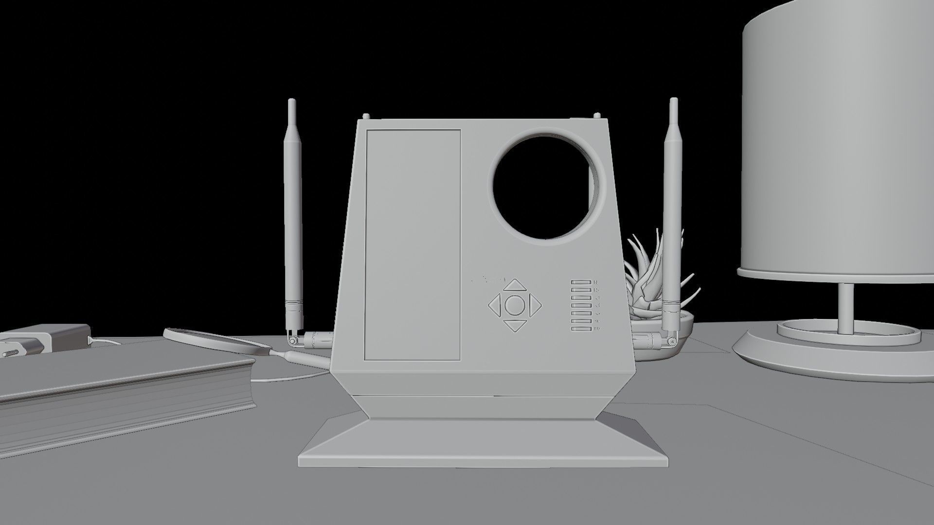 Smart Wi-Fi router 3D model_4