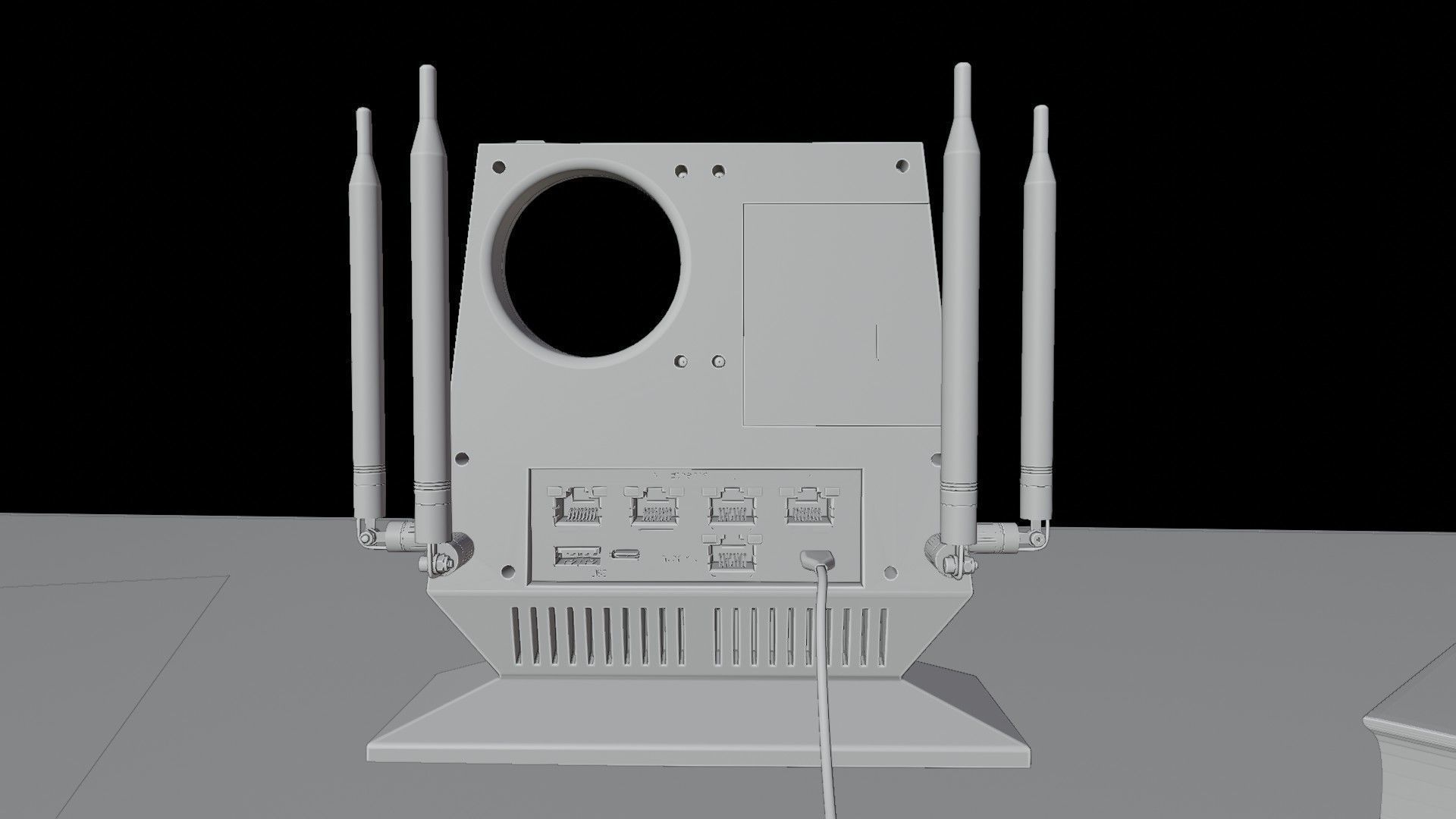 Smart Wi-Fi router 3D model_5