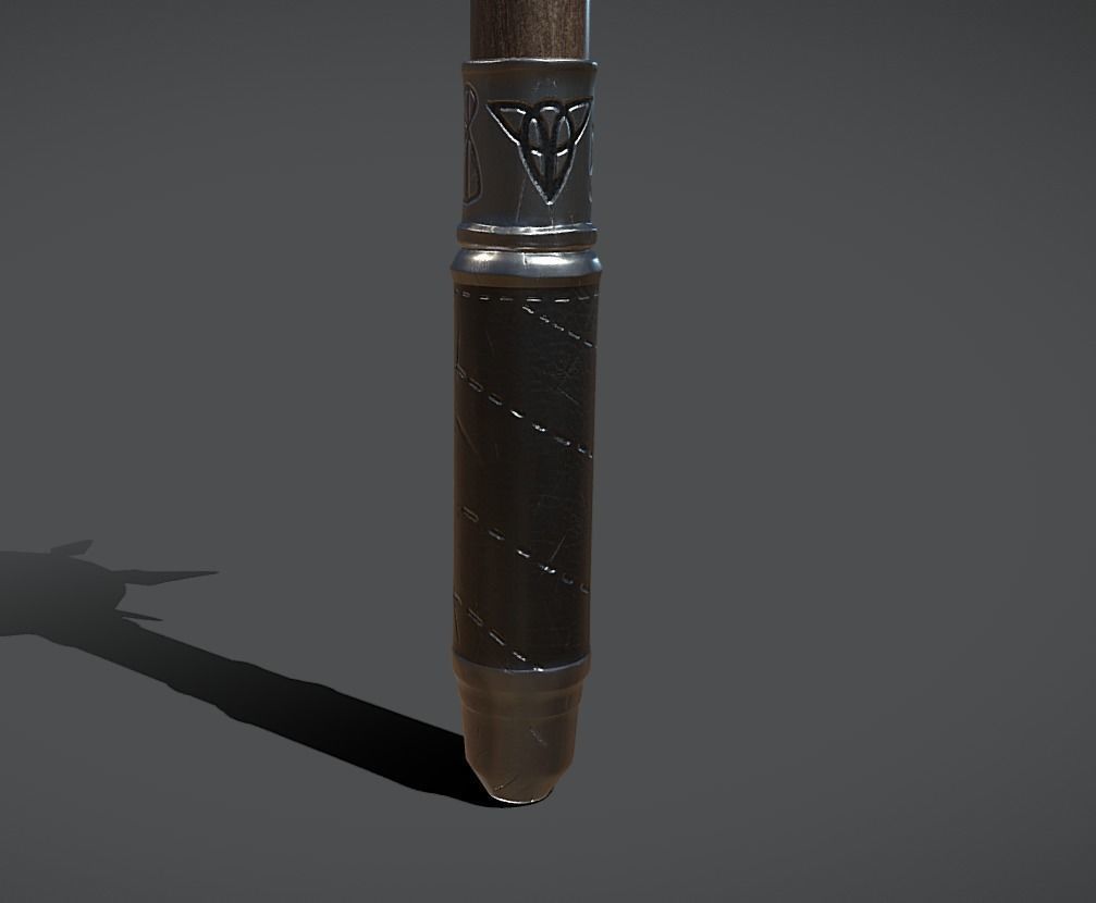 Game ready Mace - medieval weapon Low-poly 3D model_6