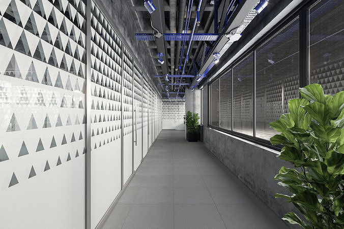 Meeting Room Office Design 3D model 5