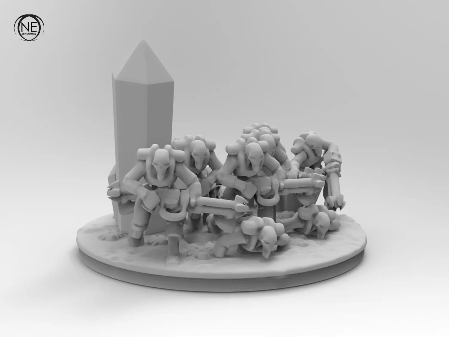 epic robots small diorama collection base troop 3D print model 3D print model_0