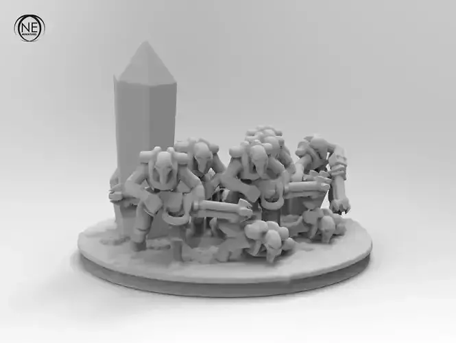 epic robots small diorama collection base troop 3D print model 3D print model