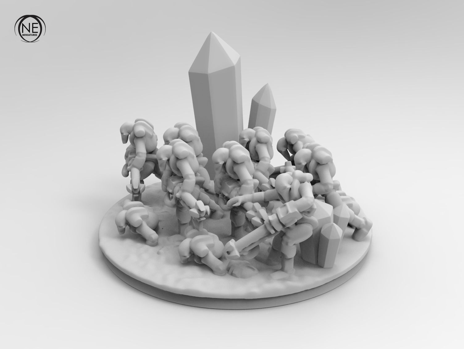 epic robots small diorama collection base troop 3D print model 3D print model_4