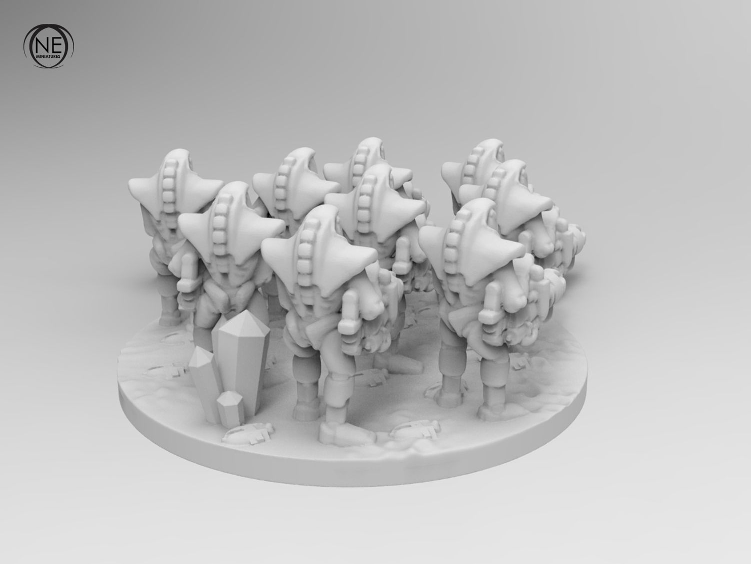 epic robots small diorama collection base troop 3D print model 3D print model_13