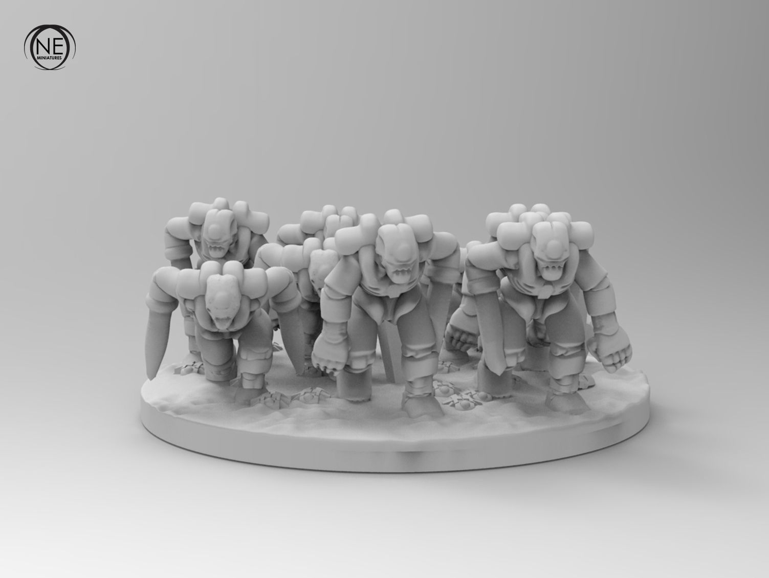 epic robots small diorama collection base troop 3D print model 3D print model_8