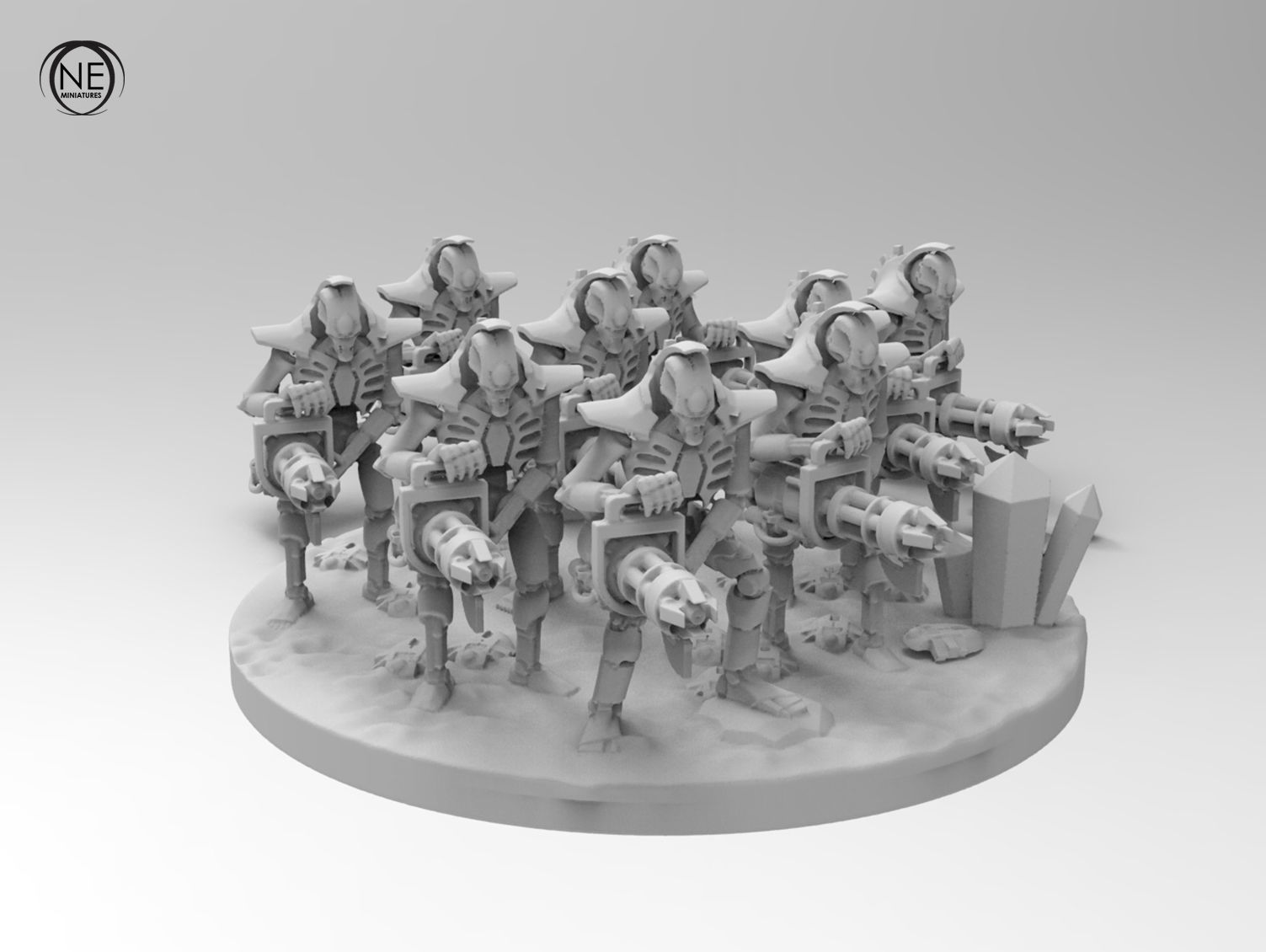 epic robots small diorama collection base troop 3D print model 3D print model_2