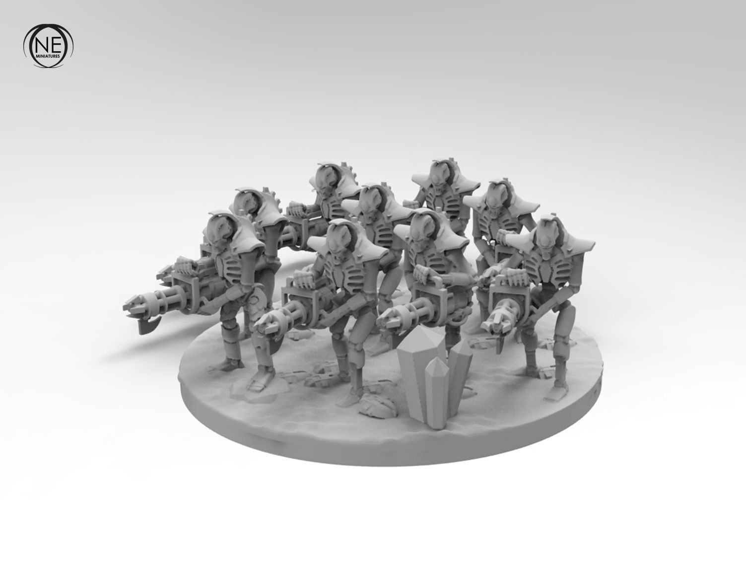 epic robots small diorama collection base troop 3D print model 3D print model_12