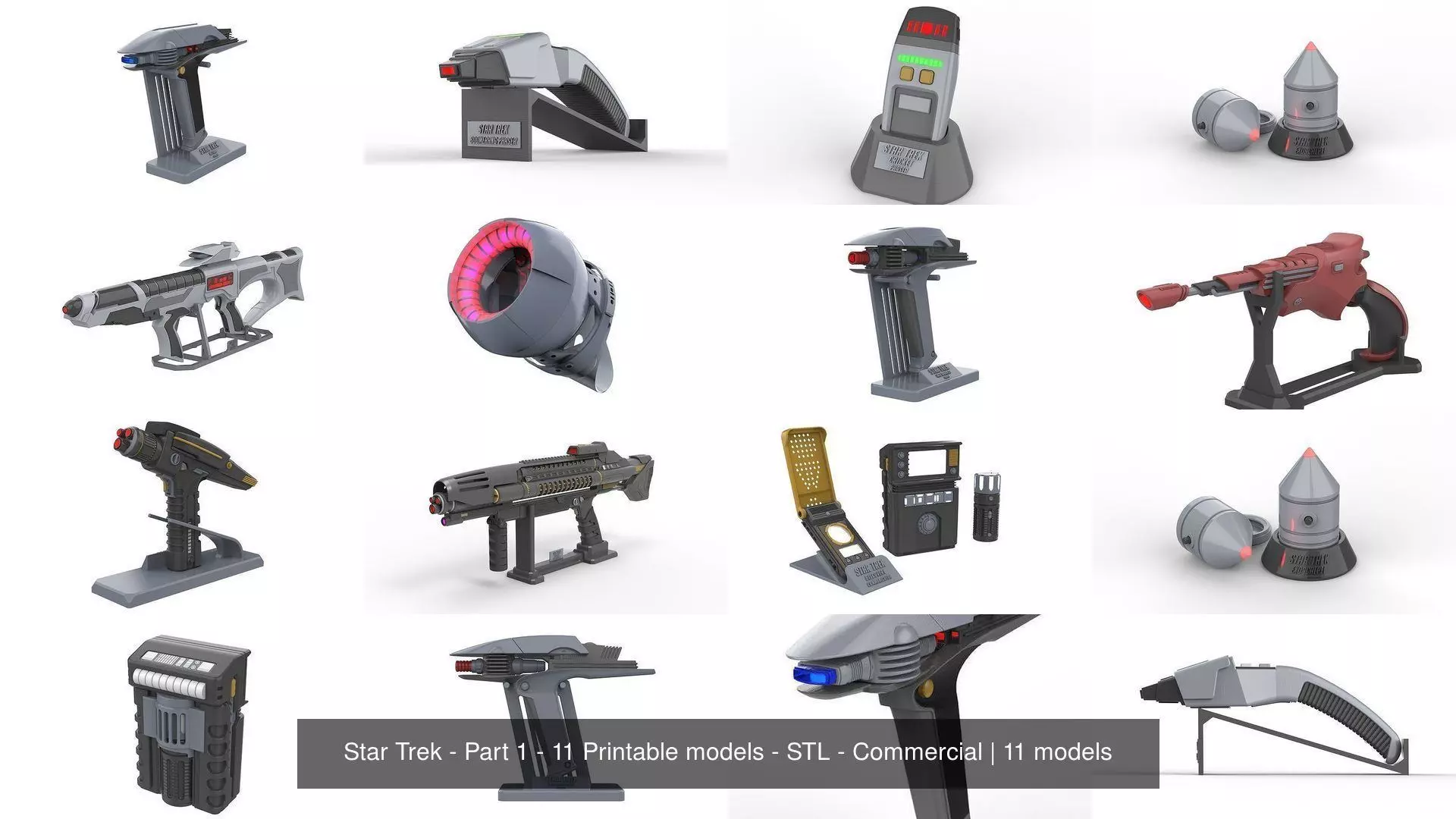 Star Trek - Part 1 - 11 Printable models - STL - Commercial 3D Model Collection_0