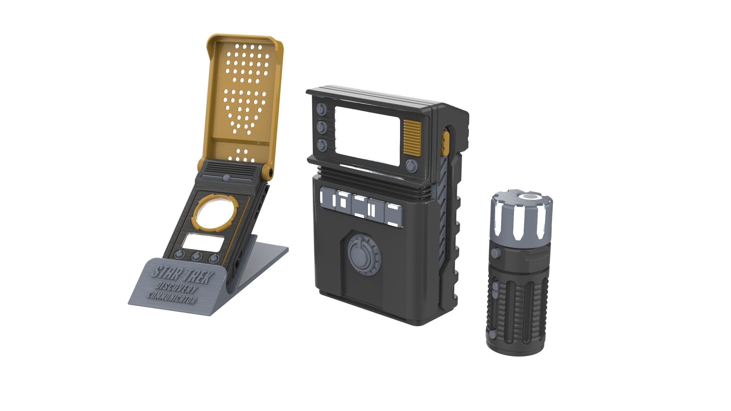  Tricorder and Communicator - Star Trek - Commercial - STL 3D print model_2