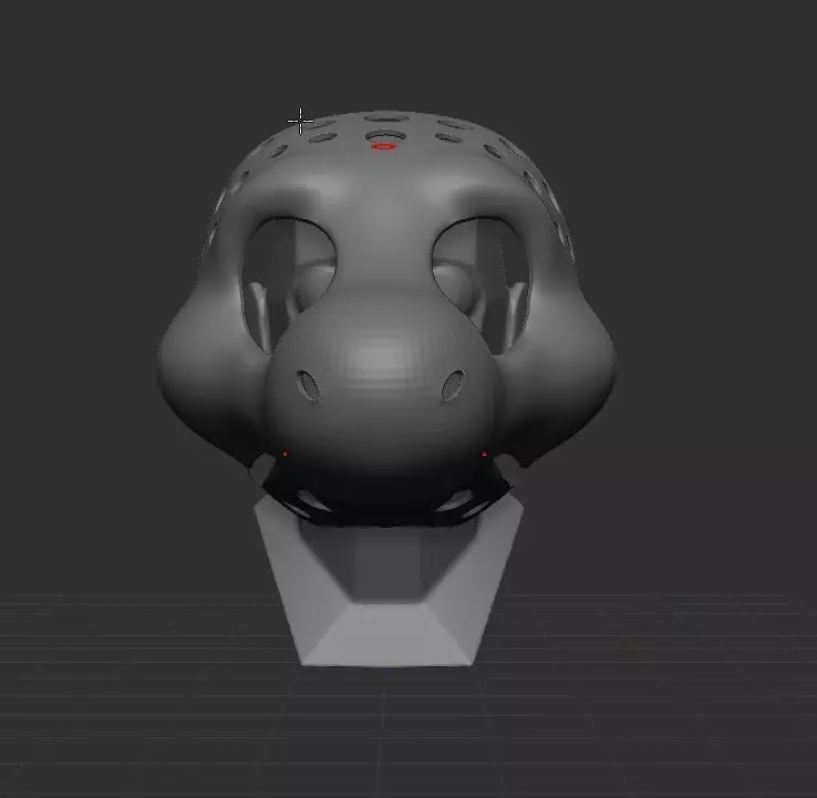 Fursuit Head Base Angel Dragon 3D print model